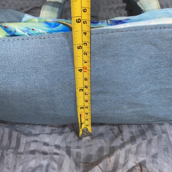 Nwt Guy Harvey Blue Ocean Sea Turtle Large Shoulder Beach Tote Bag - Picture 16 of 16